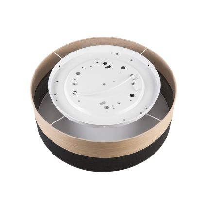 Griestu lampa SIRJA WOOD 2xE27/15W/230V d. 45 cm melna/ozols
