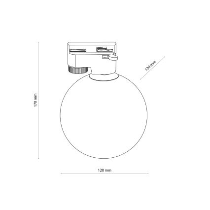 Griestu lampa 1 fāzes sliežu sistēmai TRACER 1xG9/8W/230V balta/melna
