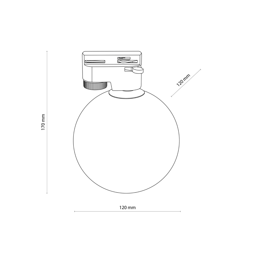 Griestu lampa 1 fāzes sliežu sistēmai TRACER 1xG9/8W/230V balta/melna