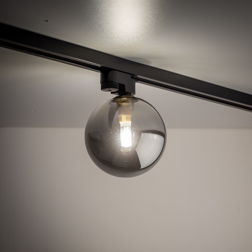 Griestu lampa 1 fāzes sliežu sistēmai TRACER 1xG9/8W/230V melna/dūmakains melna