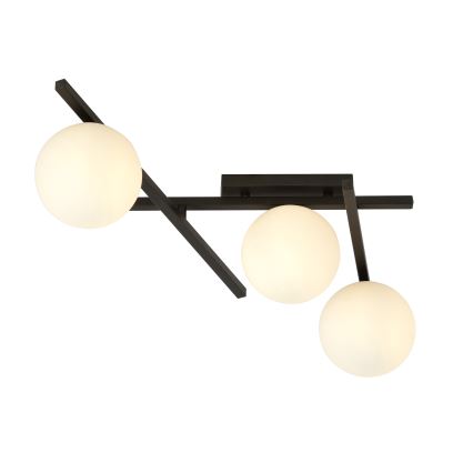 Griestu lampa SMART 3xE14/10W/230V melna/balta