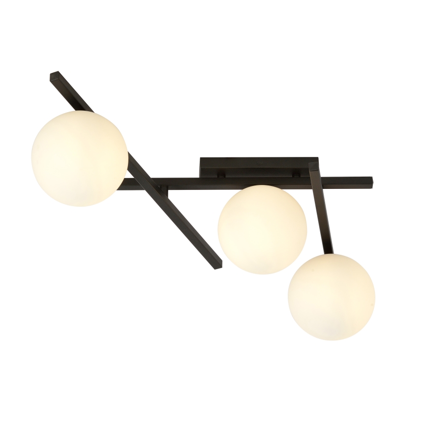 Griestu lampa SMART 3xE14/10W/230V melna/balta