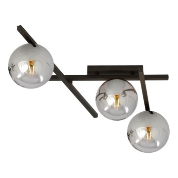 Griestu lampa SMART 3xE14/10W/230V melna/pelēka