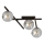 Griestu lampa SMART 3xE14/10W/230V melna/pelēka