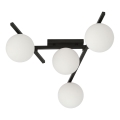 Griestu lampa SMART 4xE14/10W/230V melna/balta