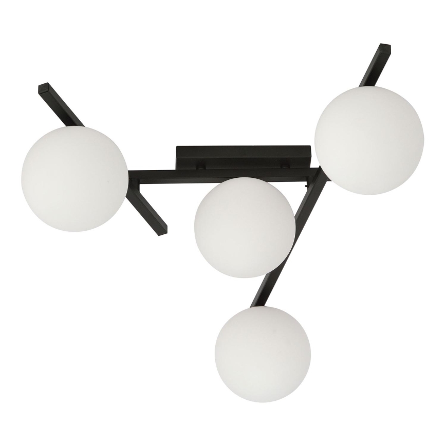 Griestu lampa SMART 4xE14/10W/230V melna/balta