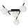 Griestu lampa SMART 4xE14/10W/230V melna/balta