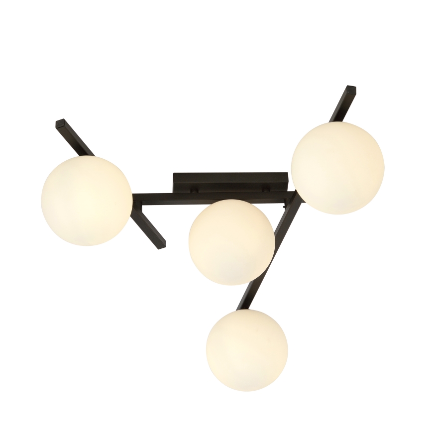 Griestu lampa SMART 4xE14/10W/230V melna/balta
