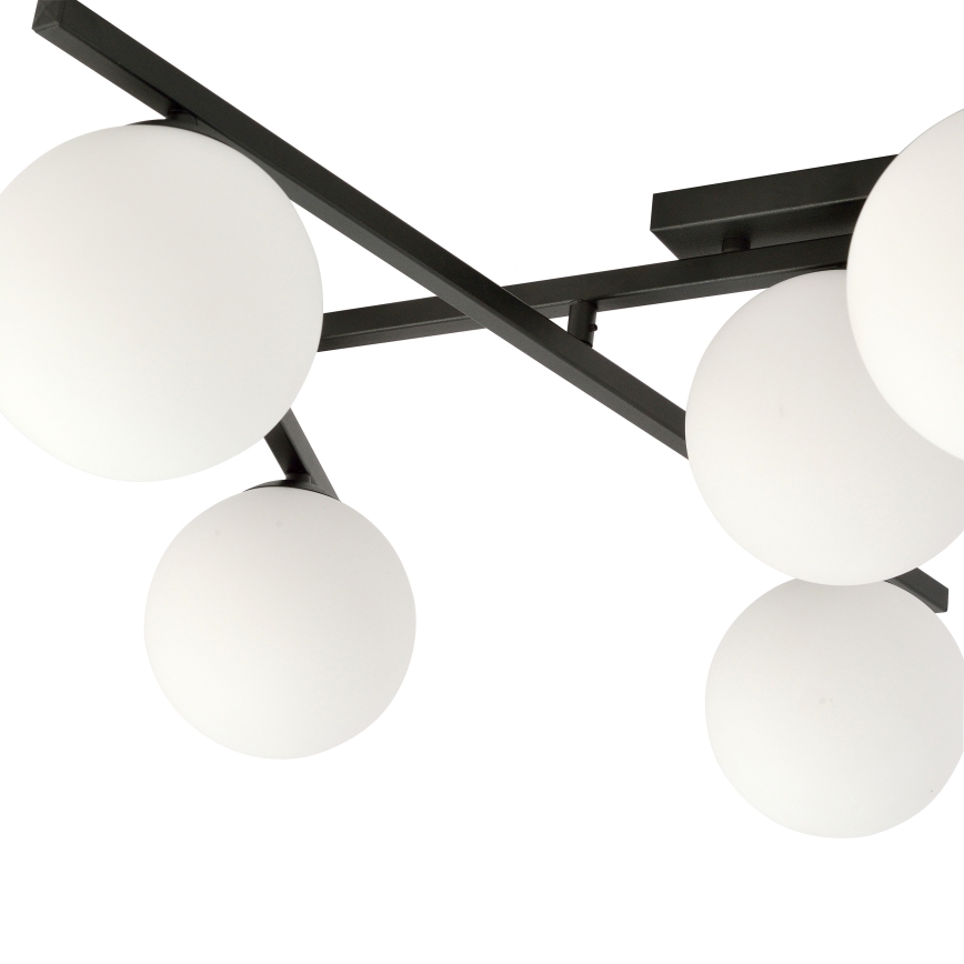Griestu lampa SMART 4xE14/10W/230V melna/balta