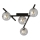 Griestu lampa SMART 4xE14/10W/230V melna/pelēka