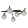 Griestu lampa SMART 5xE14/10W/230V melna/pelēka