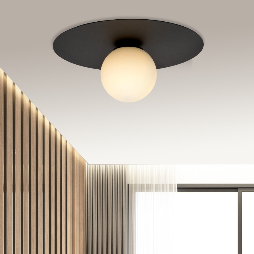 Griestu lampa SOLAR 1xE14/10W/230V melna/balta