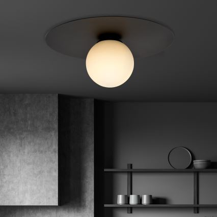 Griestu lampa SOLAR 1xE14/10W/230V melna/balta