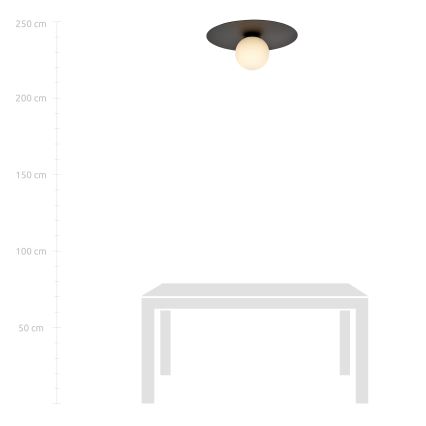 Griestu lampa SOLAR 1xE14/10W/230V melna/balta