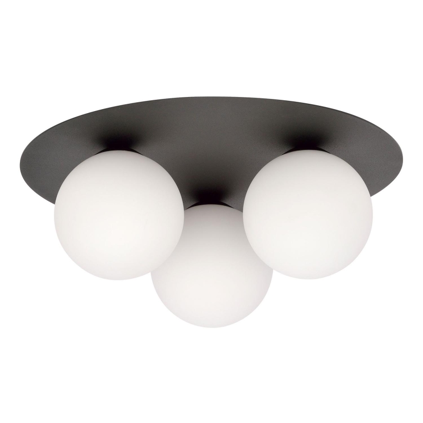 Griestu lampa SOLAR 3xE14/10W/230V melna/balta