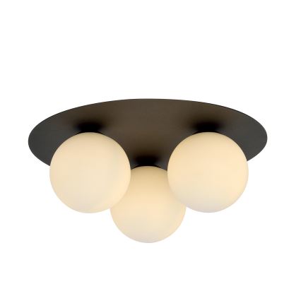 Griestu lampa SOLAR 3xE14/10W/230V melna/balta