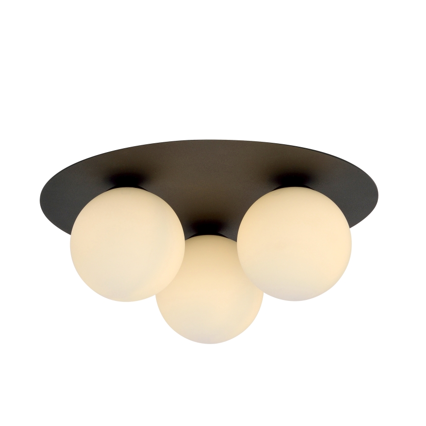 Griestu lampa SOLAR 3xE14/10W/230V melna/balta