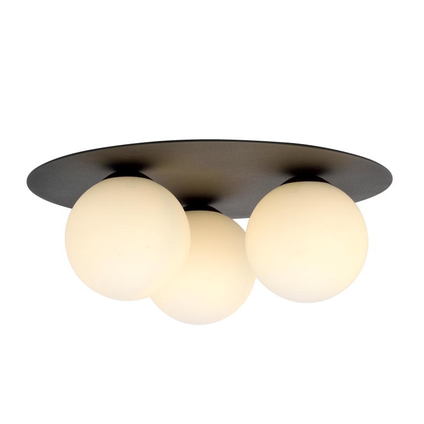 Griestu lampa SOLAR 3xE14/10W/230V melna/balta