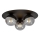 Griestu lampa SOLAR 3xE14/10W/230V melna/pelēka