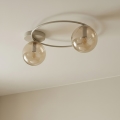 Griestu lampa SOPRA 2xE14/10W/230V bēša/dūmota bēša