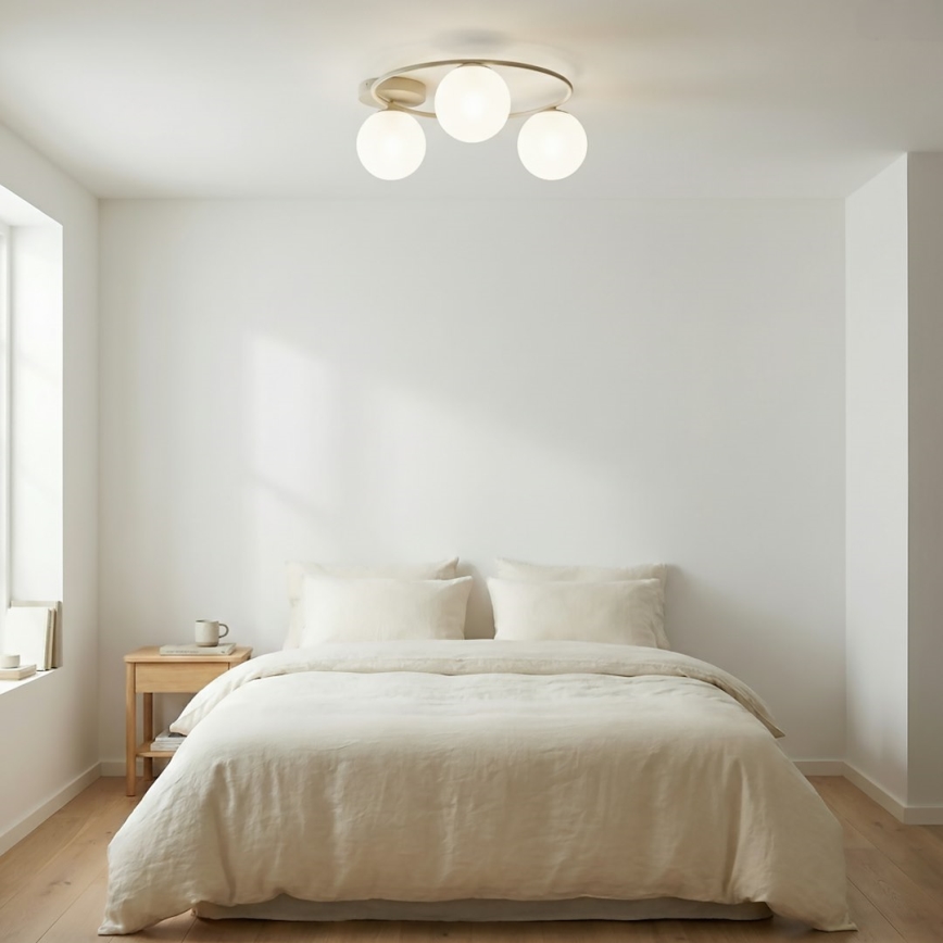 Griestu lampa SOPRA 3xE14/10W/230V bēša/balta