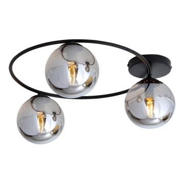 Griestu lampa SOPRA 3xE14/10W/230V melna