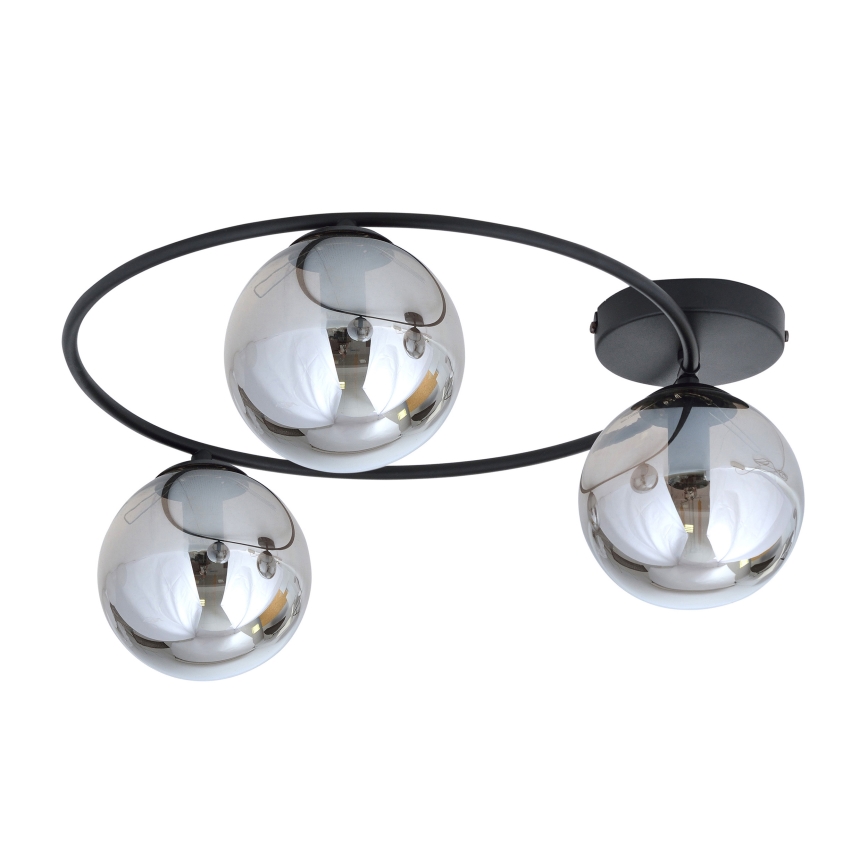 Griestu lampa SOPRA 3xE14/10W/230V melna