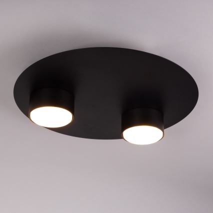 Griestu lampa STAR 2xGX53/12W/230V melna