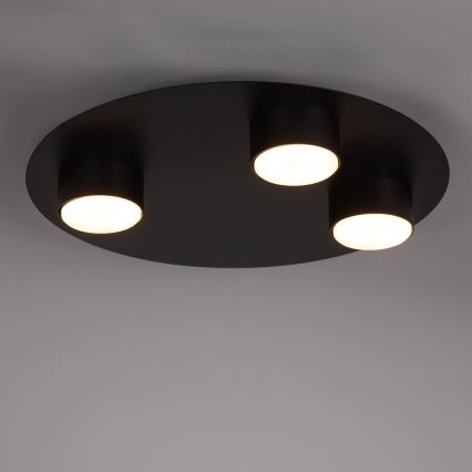 Griestu lampa STAR 3xGX53/12W/230V melna