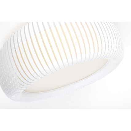Griestu lampa STRIPES 2xE27/40W/230V diametrs 55 cm balta/krēmkrāsaina
