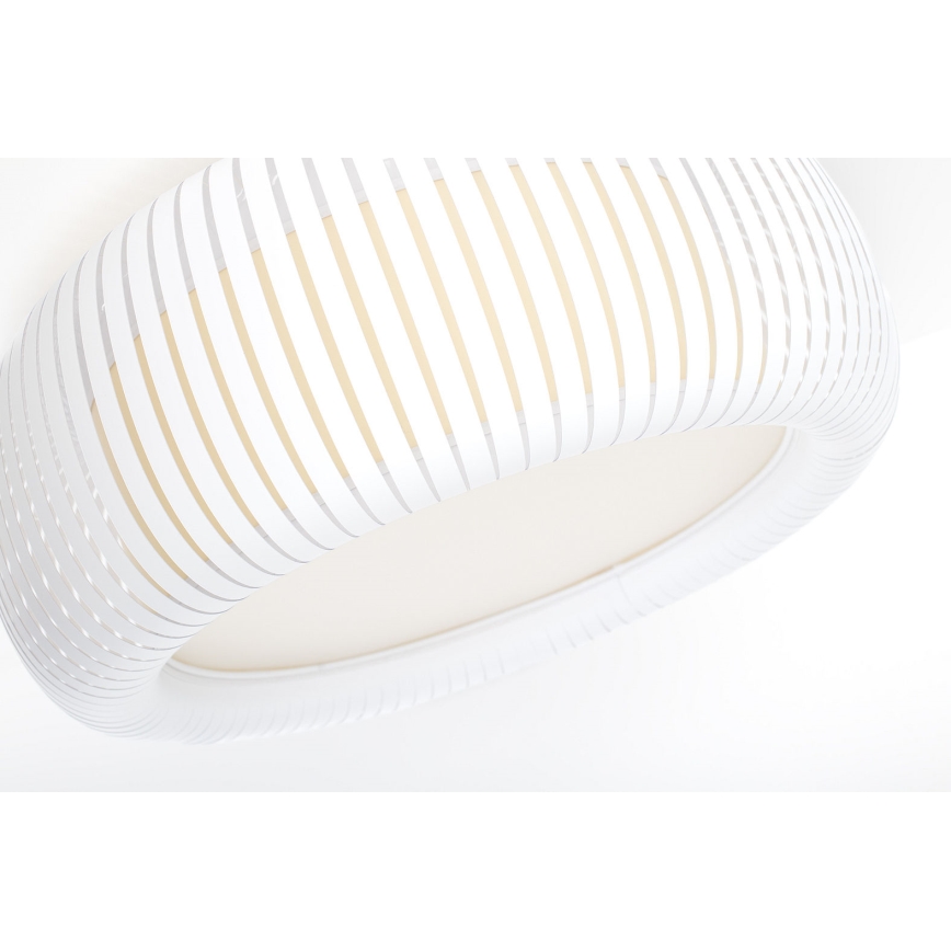 Griestu lampa STRIPES 2xE27/40W/230V diametrs 55 cm balta/krēmkrāsaina