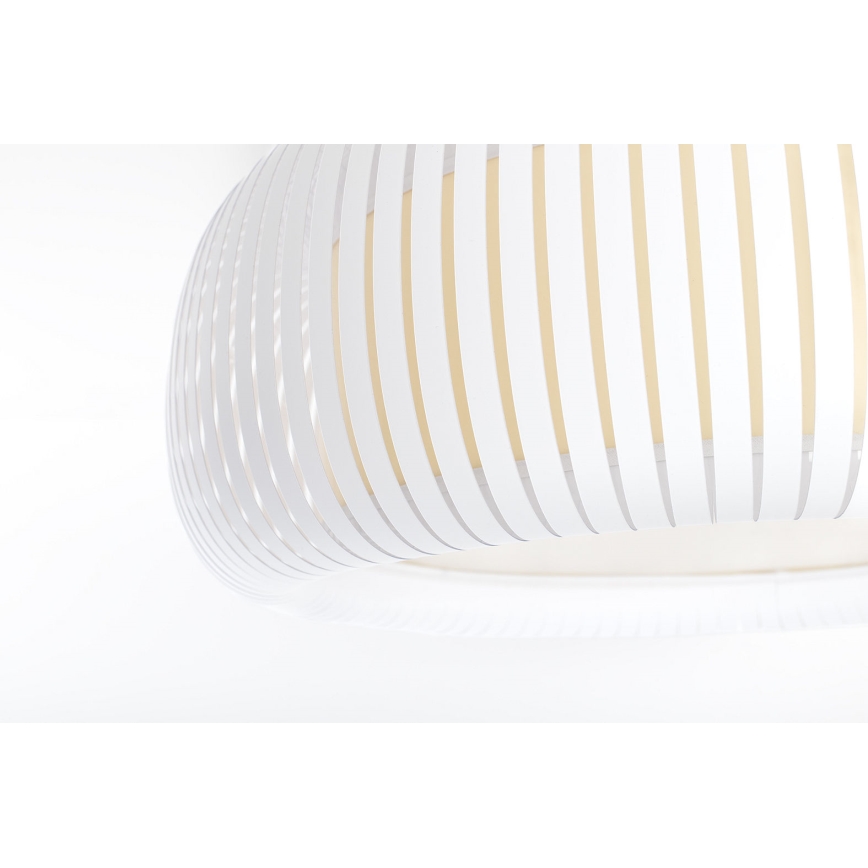 Griestu lampa STRIPES 2xE27/40W/230V diametrs 55 cm balta/krēmkrāsaina