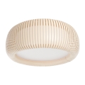Griestu lampa STRIPES 2xE27/40W/230V Ø 55 cm krēmkrāsa/balta