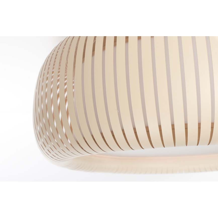 Griestu lampa STRIPES 2xE27/40W/230V Ø 55 cm krēmkrāsa/balta