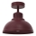 Griestu lampa SVEN 1xE27/15W/230V Ø 21 cm burgundijas sarkana