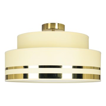 Griestu lampa TAMI 1xE27/60W/230V bēša/zelta