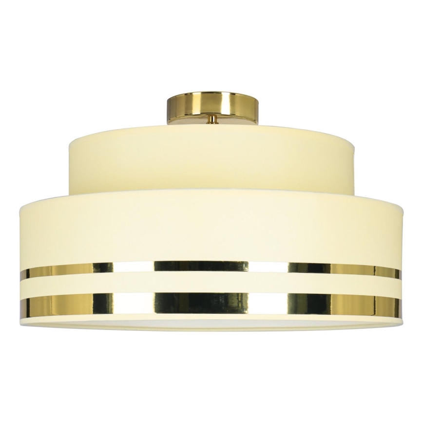 Griestu lampa TAMI 1xE27/60W/230V bēša/zelta