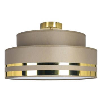 Griestu lampa TAMI 1xE27/60W/230V brūna/zelta