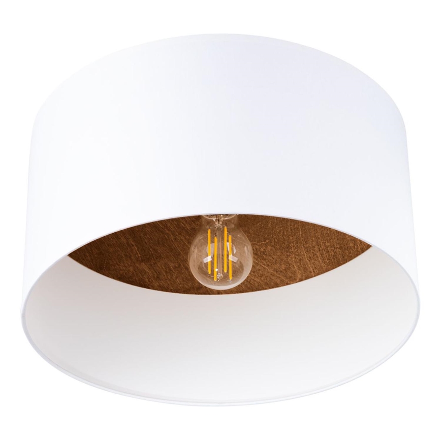 Griestu lampa TELESTO 1xE27/15W/230V d. 35 cm balta/brūna