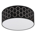 Griestu lampa ULLE 1xE27/15W/230V Ø 35 cm melna