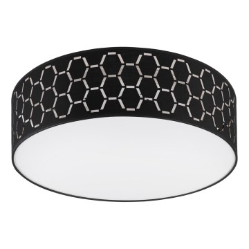 Griestu lampa ULLE 2xE27/15W/230V Ø 45 cm melna