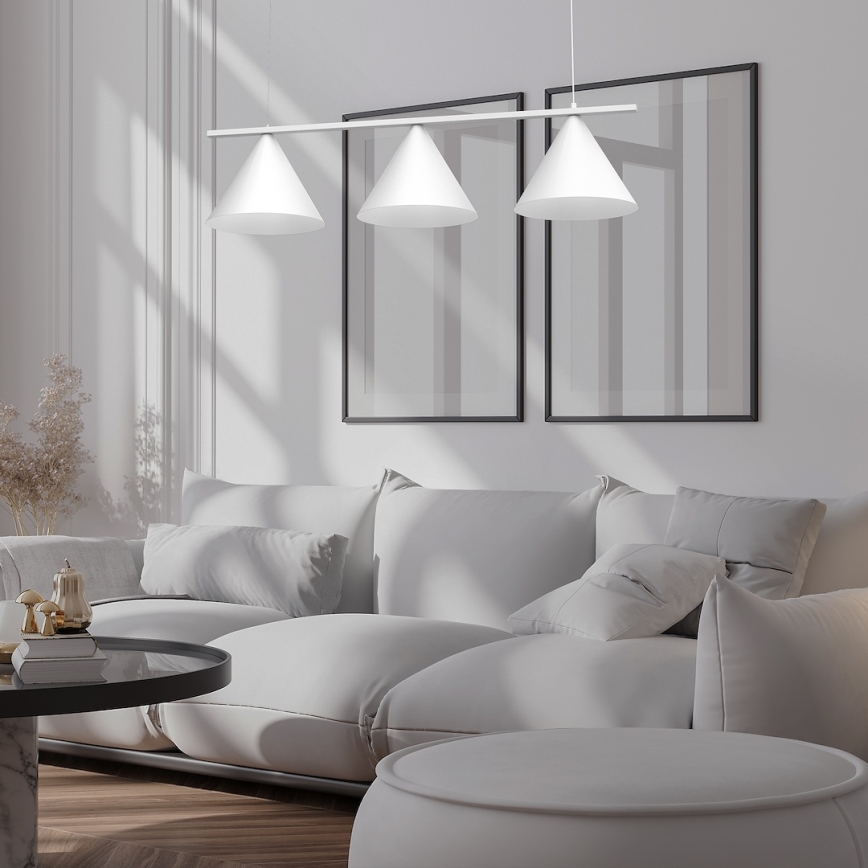 Griestu lampa uz kabeļa CAPITAL 3xGX53/15W/230V, balta