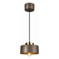 Griestu lampa uz kabeļa IGNIA 1xE27/60W/230V brūna/zeltaina