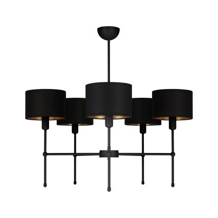 Griestu lampa uz stieņa MADELA 5xE14/40W/230V, melna