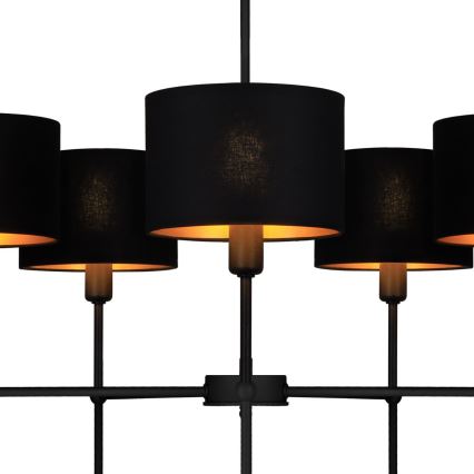 Griestu lampa uz stieņa MADELA 5xE14/40W/230V, melna