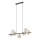 Griestu lampa uz stieples LAVA 7xG9/8W/230V, bronzas/dūmaina bēša
