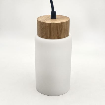 Griestu lampa uz stieples MARKUS 1xE27/15W/230V melns/ozols