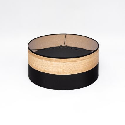 Griestu lampa uz vada ALBA 1xE27/15W/230V Ø 45 cm melna/brūna