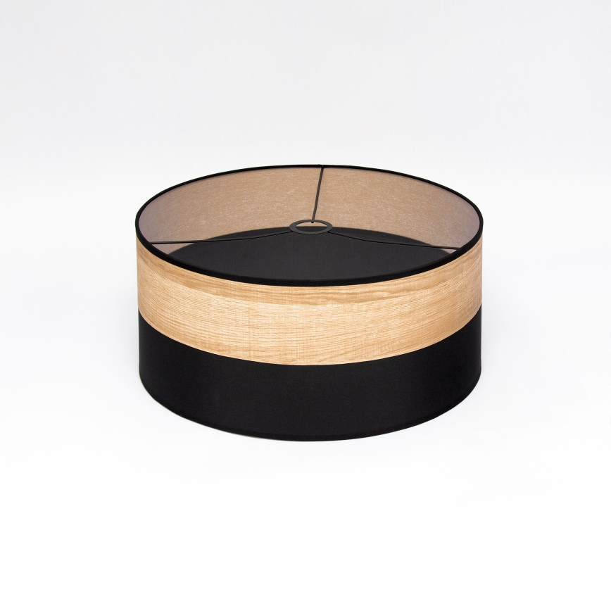 Griestu lampa uz vada ALBA 1xE27/15W/230V Ø 45 cm melna/brūna