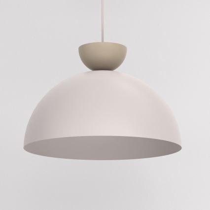 Griestu lampa uz vada NEVIS 1xE27/15W/230V Ø 38 cm krēmkrāsaina